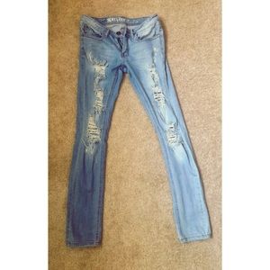 Machine Ripped Jeans